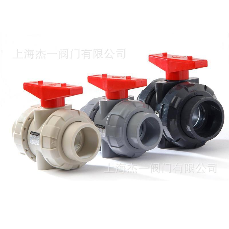 FRPP-PVDF-UPVC-CPVC塑料雙油任球閥工廠,批發,進口,代購