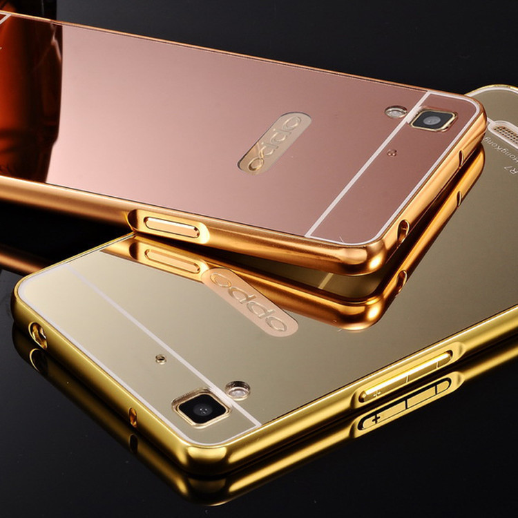 oppo R9手機殼R7 plus保護套R7S電鍍鏡麵A31t金屬邊框後蓋A51批發・進口・工廠・代買・代購