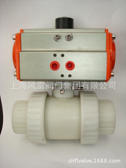 上海風雷 一片式氣動球閥Q611  PVC球閥 氣動球閥批發・進口・工廠・代買・代購