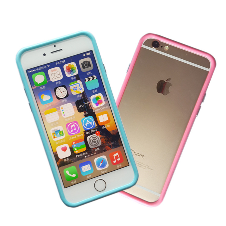 iphone6/6plus 雙色透明手機殼 蘋果6手機殼保護邊框bumper工廠,批發,進口,代購