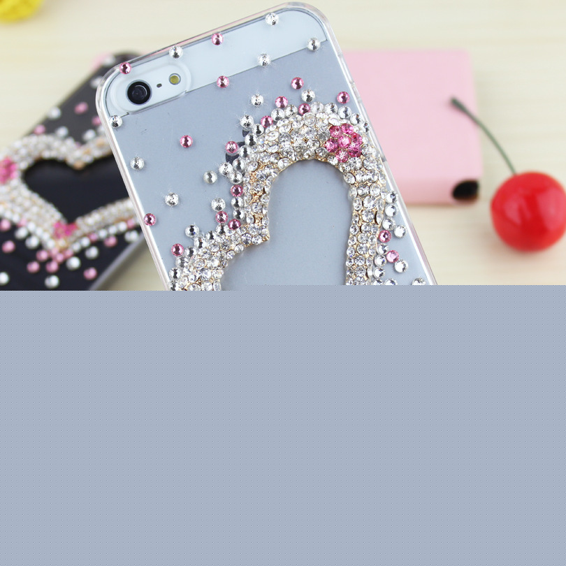韓國爆款iphone6S水鉆手機殼粉色愛心 蘋果4.7/5.5寸保護套 A26批發・進口・工廠・代買・代購