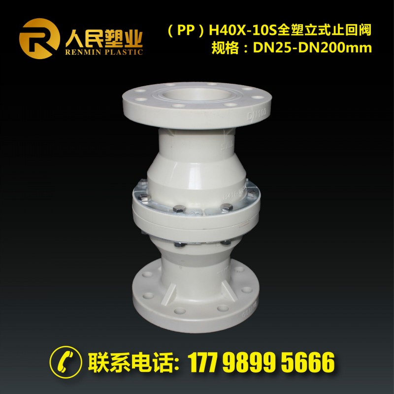 PP PPH 全塑立式止回閥H40X-10S?工廠,批發,進口,代購
