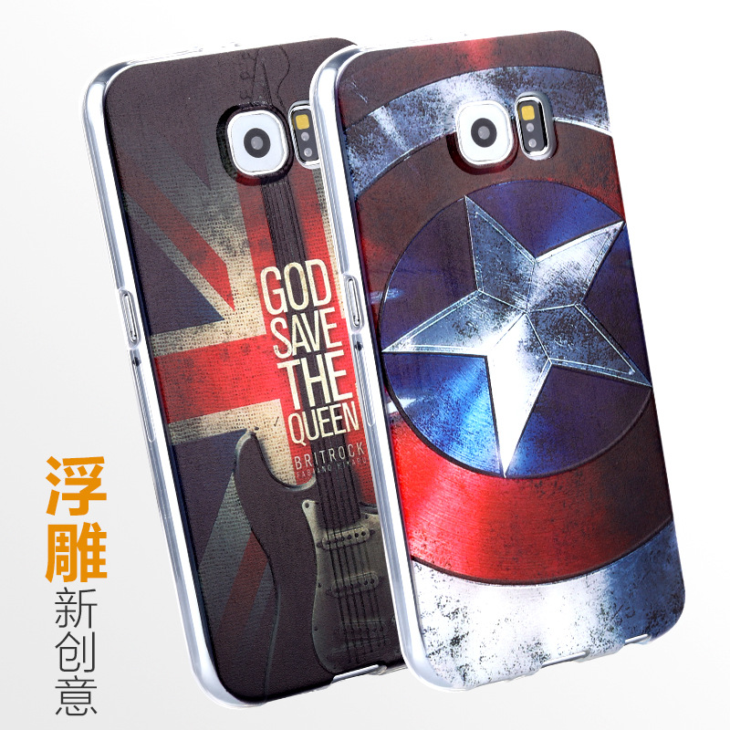 三星 S6手機殼彩繪浮雕殼三星 S6EDGE超薄保護殼tpu矽膠套軟S6工廠,批發,進口,代購
