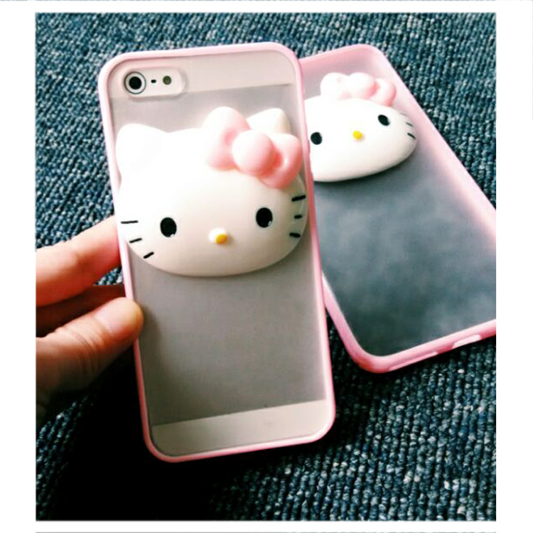 新款iphone7可愛kitty手機殼 蘋果iphone6 PLUS手機套 磨砂透明殼批發・進口・工廠・代買・代購