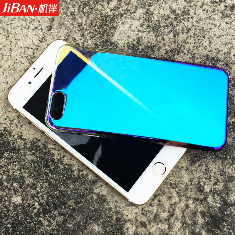 新款創意漸變炫彩透明手機殼 適用於蘋果iphone6 iphone7 7plus批發・進口・工廠・代買・代購