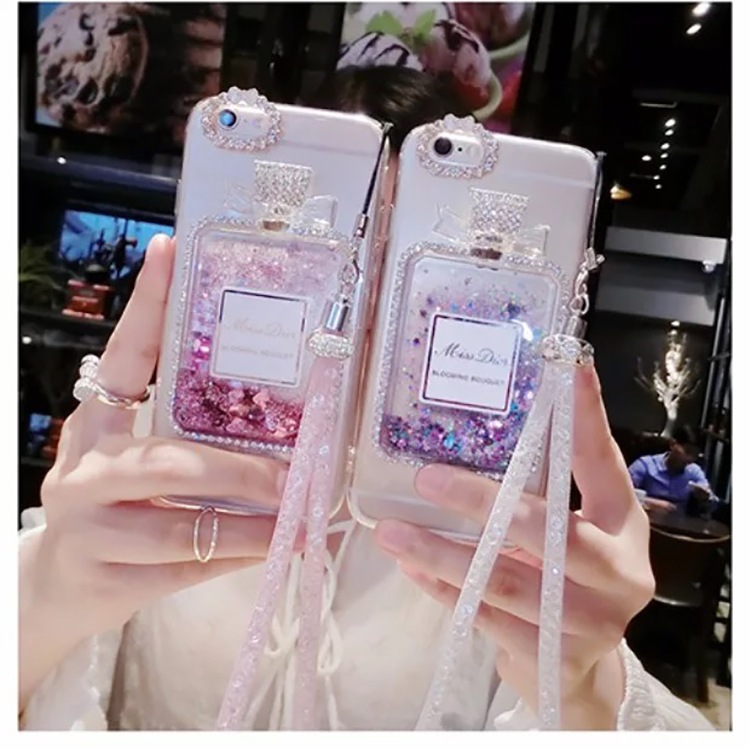 iphone66S香水瓶流沙手機殼蘋果6Splus矽膠香水瓶流沙保護套潮女批發・進口・工廠・代買・代購