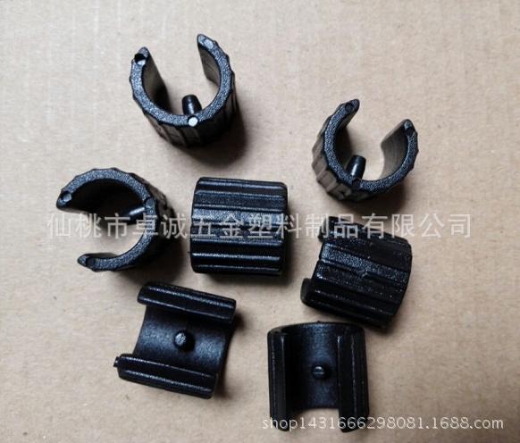 12.7mm開口圓管墊膠腳U形管套管夾子管夾座 椅子開口腳墊工廠,批發,進口,代購