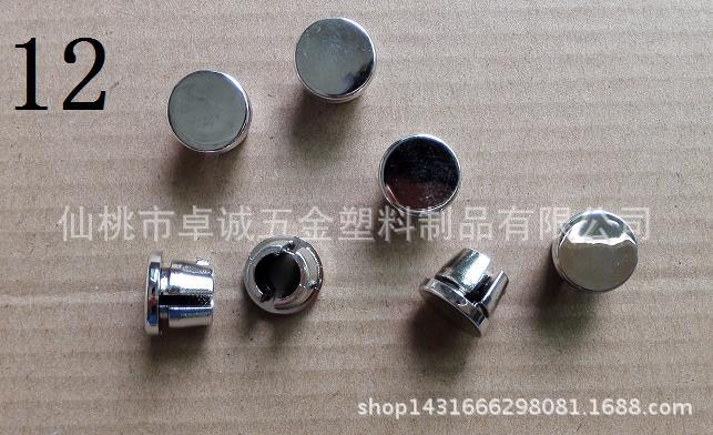 12電鍍膠塞 電鍍塞 鍍鉻管塞 電鍍塑料堵頭 傢具配件塑膠管塞工廠,批發,進口,代購