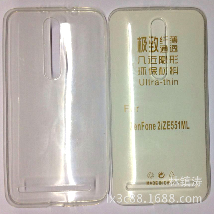 華碩 Zenfone2 ZE551ML/ZE550ML/5.5手機保護套超薄TPU軟膠透明殼批發・進口・工廠・代買・代購