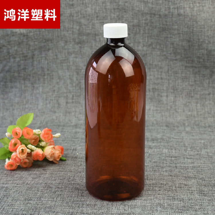 廠傢直銷醫用塑料瓶 500ML 1000ML PET 液體瓶 有刻度 28口徑批發・進口・工廠・代買・代購