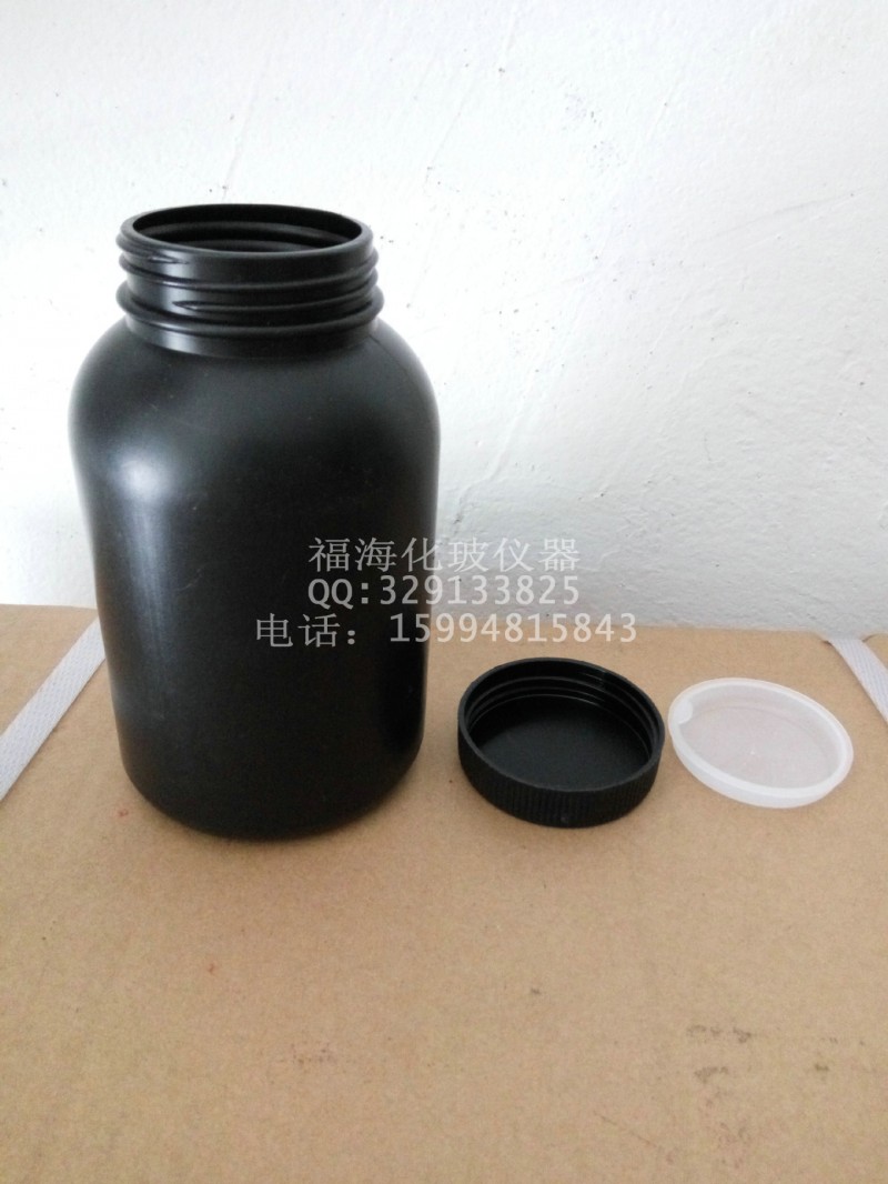黑色塑料瓶500ml大口塑料瓶 塑料瓶 廣口瓶 化工瓶工廠,批發,進口,代購