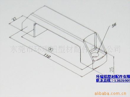 廠傢直供花都鋁型材門框塑膠把手(圖)工廠,批發,進口,代購