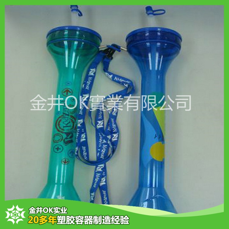 廠傢批發PET塑膠900ml長頸吸管杯 PET高腳杯 兒童卡通創意水杯批發・進口・工廠・代買・代購