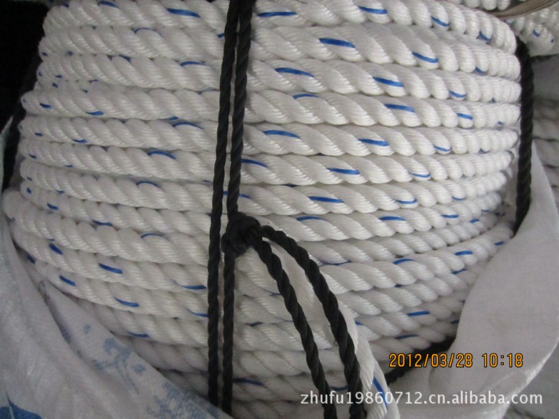 自產自銷聚乙烯塑料亞麻繩，白加藍絲繩，膠絲繩，船用纜繩海繩批發・進口・工廠・代買・代購