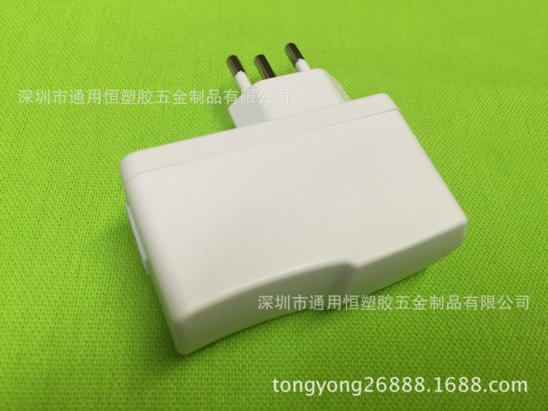 供應中山三腳白色巴西規388通用充電器外殼 5v2A電源充電器外殼工廠,批發,進口,代購