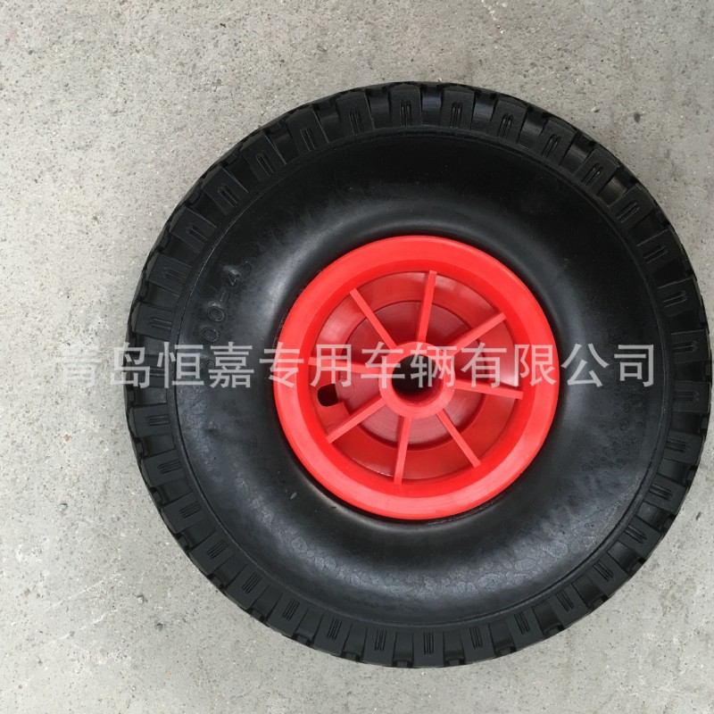 廠傢直銷 紅色250-4 塑料輪輻 PU發泡輪 腳輪工廠,批發,進口,代購