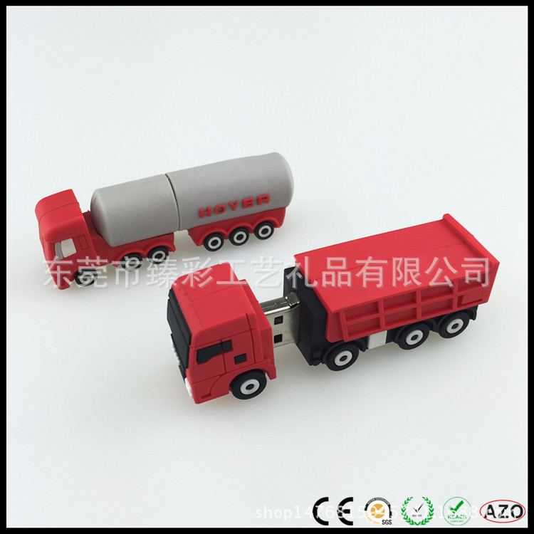 電子配件3D大貨車PVC軟膠隨身碟外殼工廠,批發,進口,代購