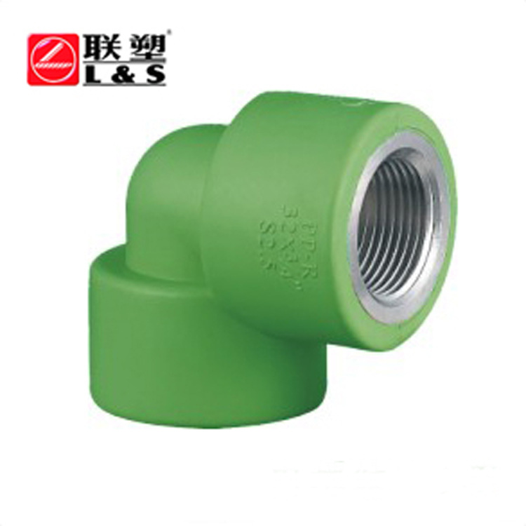 聯塑精品傢裝綠色PP-R內螺紋彎頭 dn20-32 聯塑總代理廠價批發工廠,批發,進口,代購
