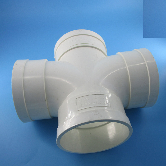 勞邦pvc管四通 平麵 水管接頭管件 管道配件 20mm25 32 4分6分1寸工廠,批發,進口,代購