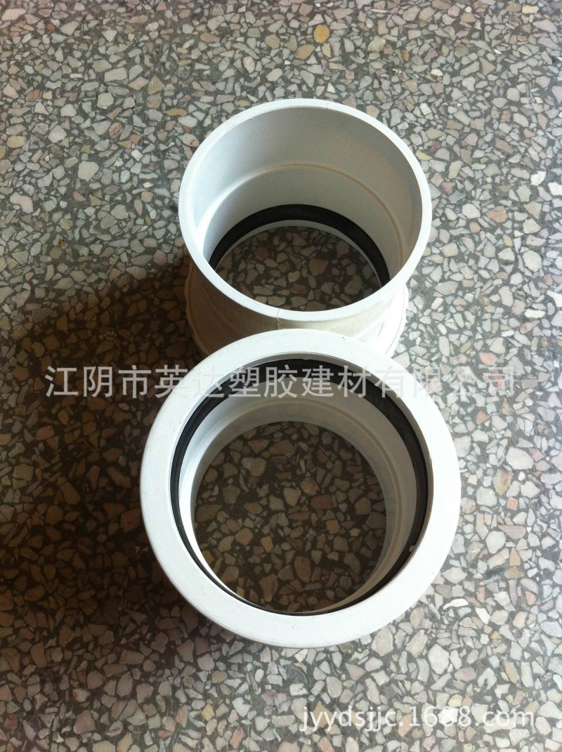 PVC-U帶絲伸縮節 Φ50--Φ160 排水管件工廠,批發,進口,代購