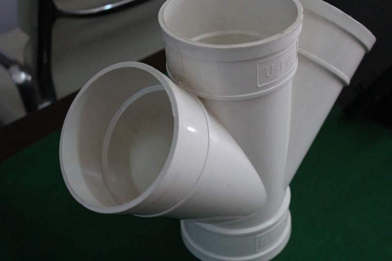 廠傢直銷（天永） PVC排水管 45度等徑 斜四通接頭 平麵斜角四通工廠,批發,進口,代購