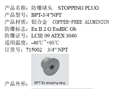 【防爆堵頭】BPT3/4防爆接地片護套絲堵堵軸呼吸裝置廠傢批發批發・進口・工廠・代買・代購