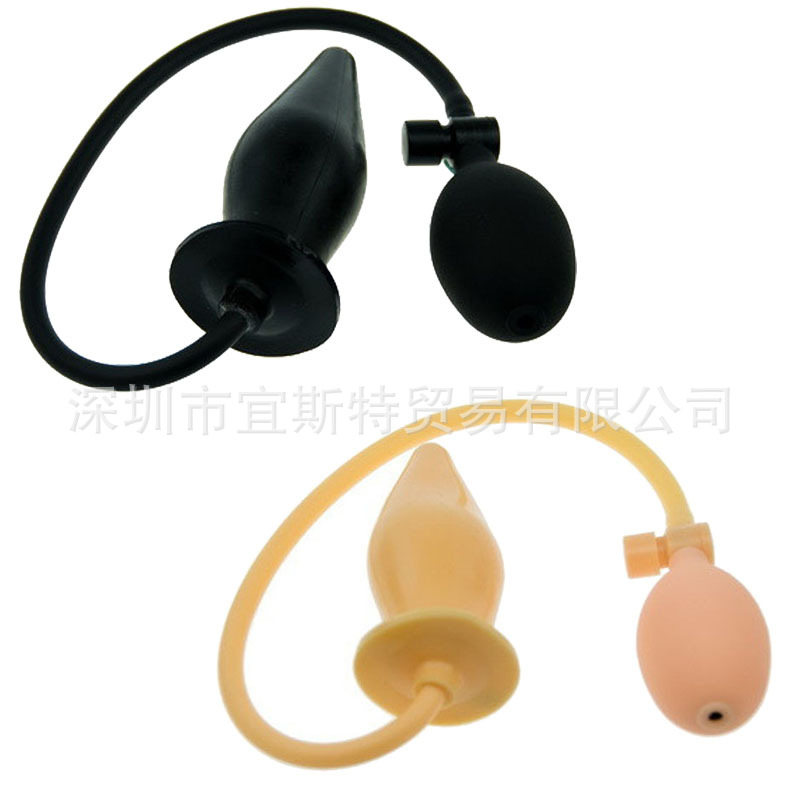 充氣後庭塞肛門自慰器G點刺激膨脹成人用品增大增粗氣壓軟膠表麵批發・進口・工廠・代買・代購