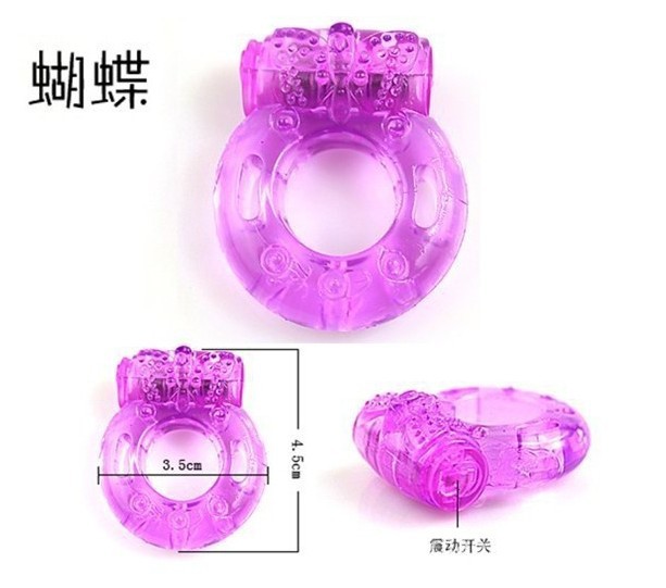 男用情趣用品重復使用 鎖精環 增強快感 蝴蝶震動環 性玩具批發・進口・工廠・代買・代購