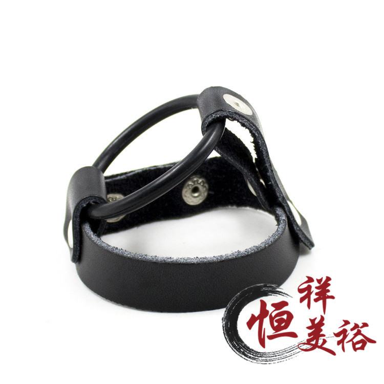 束縛真皮公雞球分列器JJ環陽具環男狗奴鎖精調教情趣用品一件代發工廠,批發,進口,代購