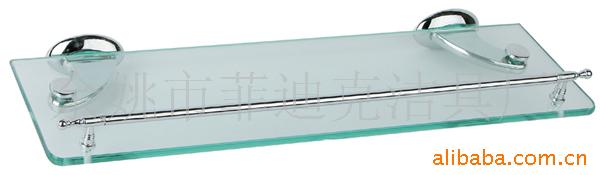 供應鍍鉻衛浴五金件/8008單層玻璃置物架工廠,批發,進口,代購
