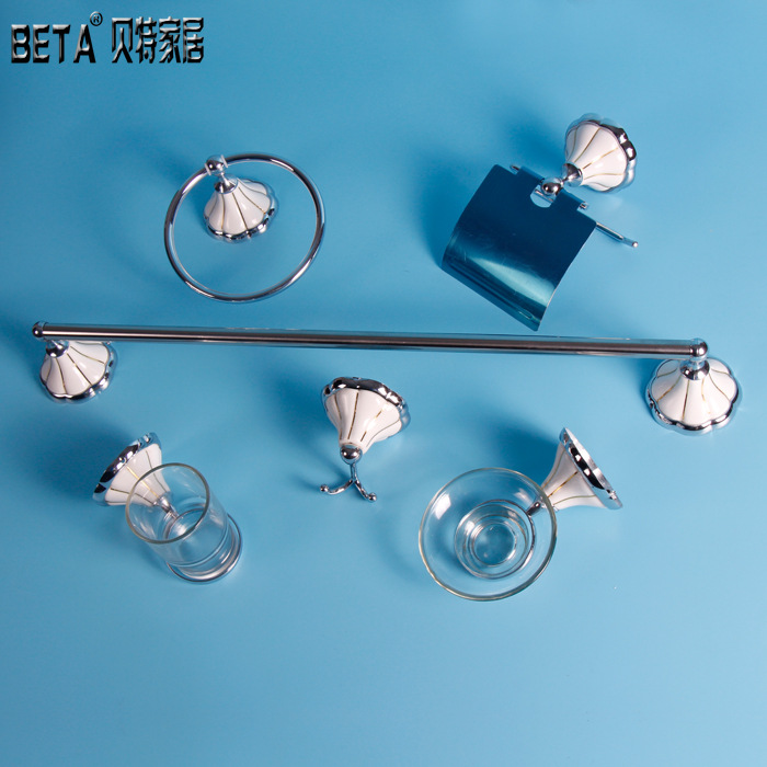 BETA 7900 高檔鋅合金 衛生間浴室五金掛件套裝 鋅合金6件套工廠,批發,進口,代購