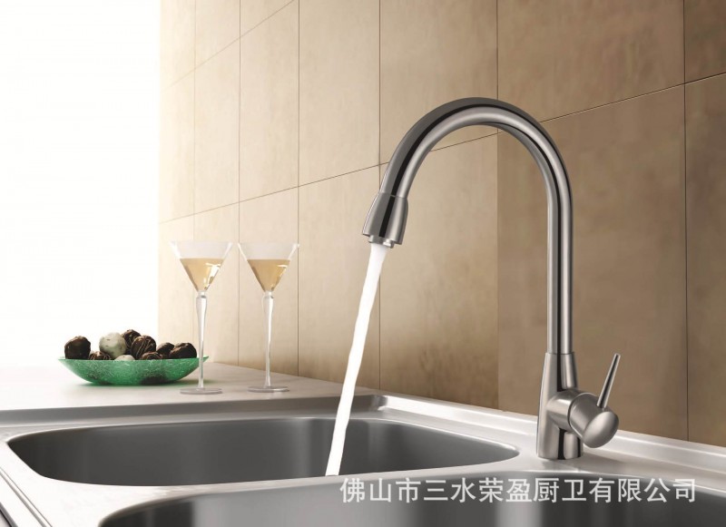 廠傢直供水槽配件304不銹鋼水龍頭廚房龍頭洗菜盆冷熱水龍頭1812批發・進口・工廠・代買・代購