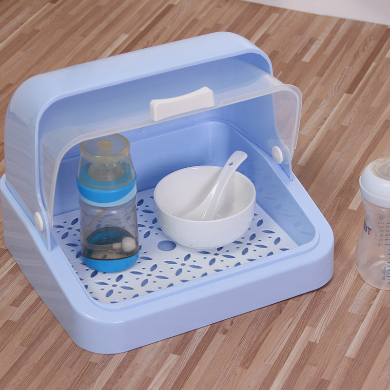 創意防塵嬰兒奶瓶架奶瓶架晾乾架瀝水乾燥架子寶寶嬰兒涼乾燥箱批發・進口・工廠・代買・代購