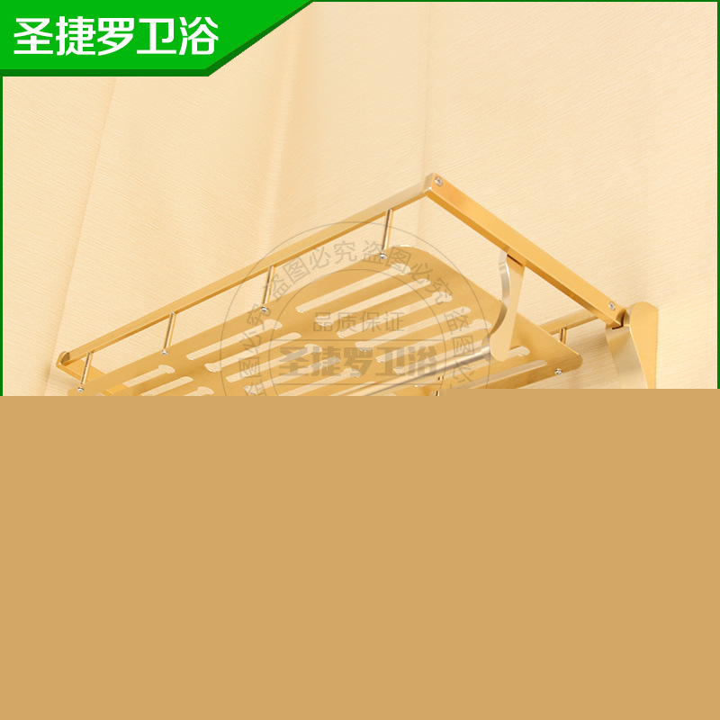 廠傢供應太空鋁浴巾架 雙層可折疊衛生間置物架掛件工廠,批發,進口,代購