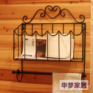 華夢 歐式傢居 鐵藝紙巾架 雜志架 衛生間置物架 浴室架批發・進口・工廠・代買・代購