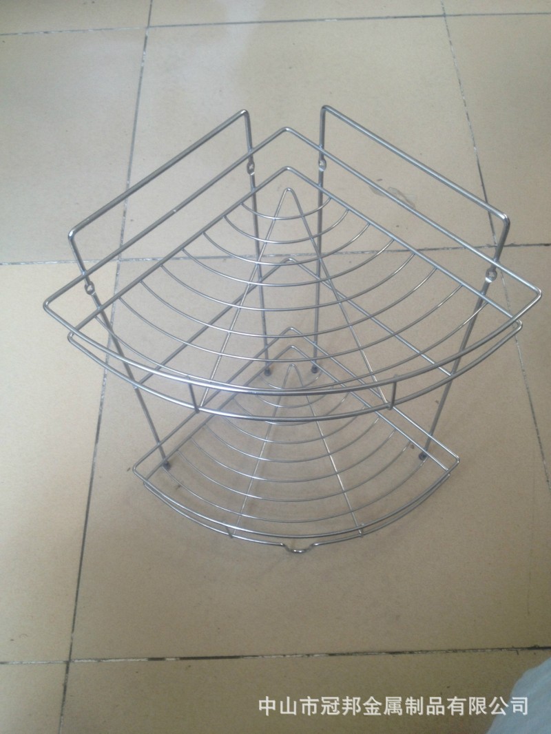 優惠供應雙層三角架浴室置物架洗發水架沐浴露架加工工廠,批發,進口,代購