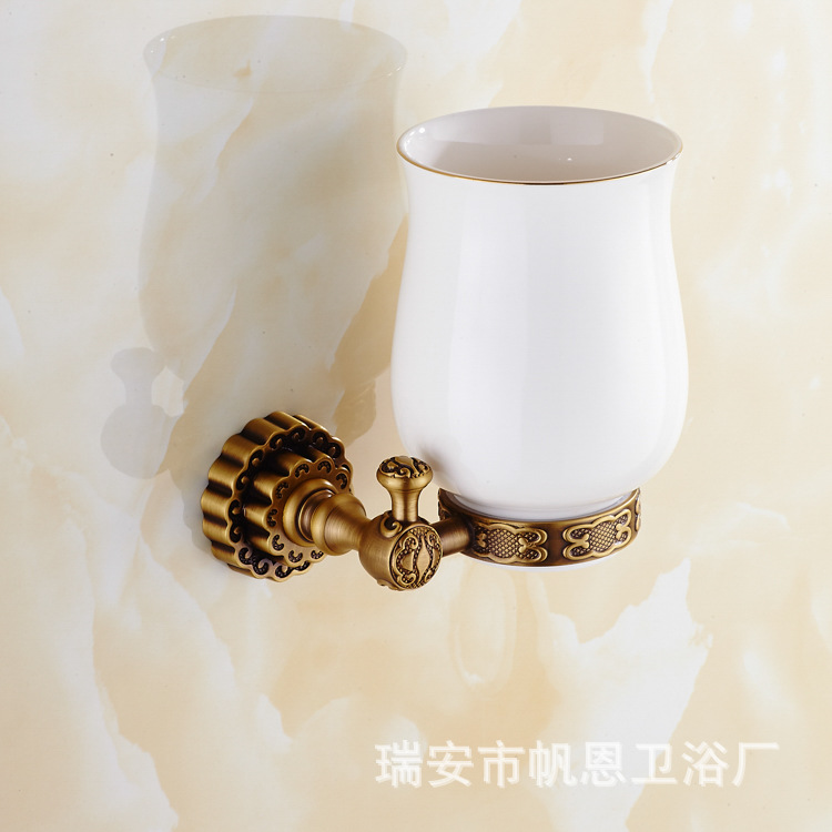 全銅單杯品質款 創意款仿古衛浴掛件 五金掛件浴室掛件廠傢批發工廠,批發,進口,代購