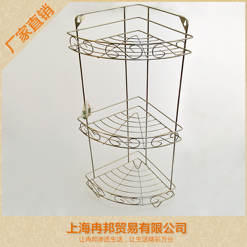 不銹鋼三層架 置物架 浴室架 廠傢直銷加粗不銹鋼架子工廠,批發,進口,代購