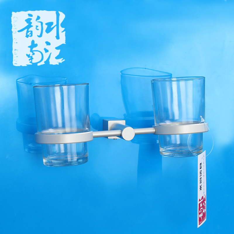sy-b002太空鋁杯架/賓館酒店浴室專用雙杯架批發工廠,批發,進口,代購