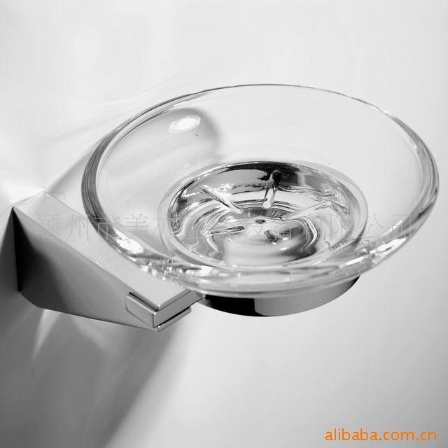 全銅鍍鉻肥皂架單碟玻璃陶瓷皂盤皂托衛浴五金掛件外貿出口L0614工廠,批發,進口,代購