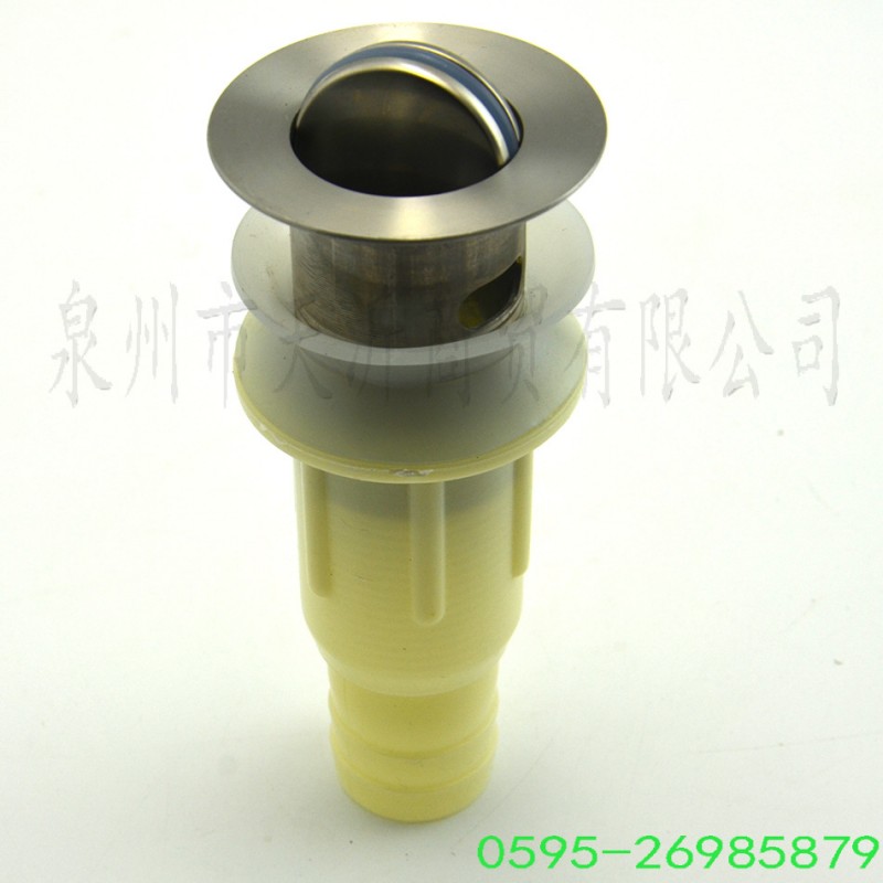 不銹鋼短下水器 水暖五金廠傢直銷 防堵防臭陶瓷玻璃麵盆下水器工廠,批發,進口,代購