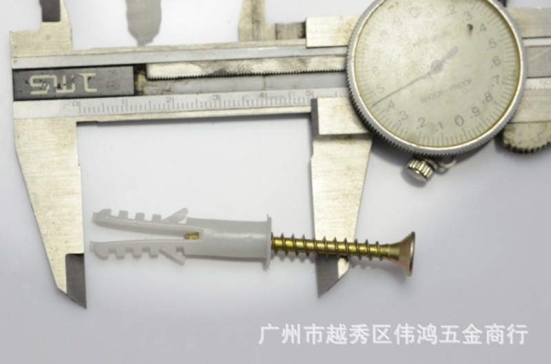 傢裝入墻衛浴燈飾塑料膨脹管膠塞 隱形帶介白膠壁虎膨脹M8配5*50工廠,批發,進口,代購