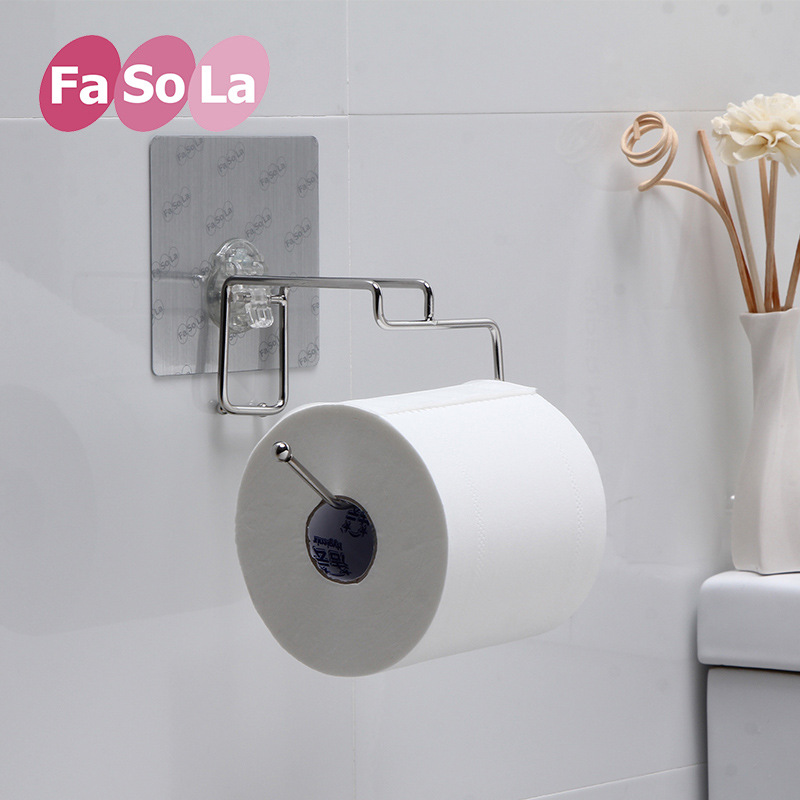 日本FaSoLa浴室不銹鋼卷紙巾架 衛生間魔力貼紙巾架 廁所紙巾盒架批發・進口・工廠・代買・代購