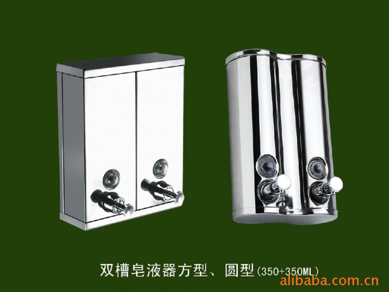 【商傢推薦】批發供應不銹鋼單槽皂液器 雙槽皂液器 酒店用品批發・進口・工廠・代買・代購