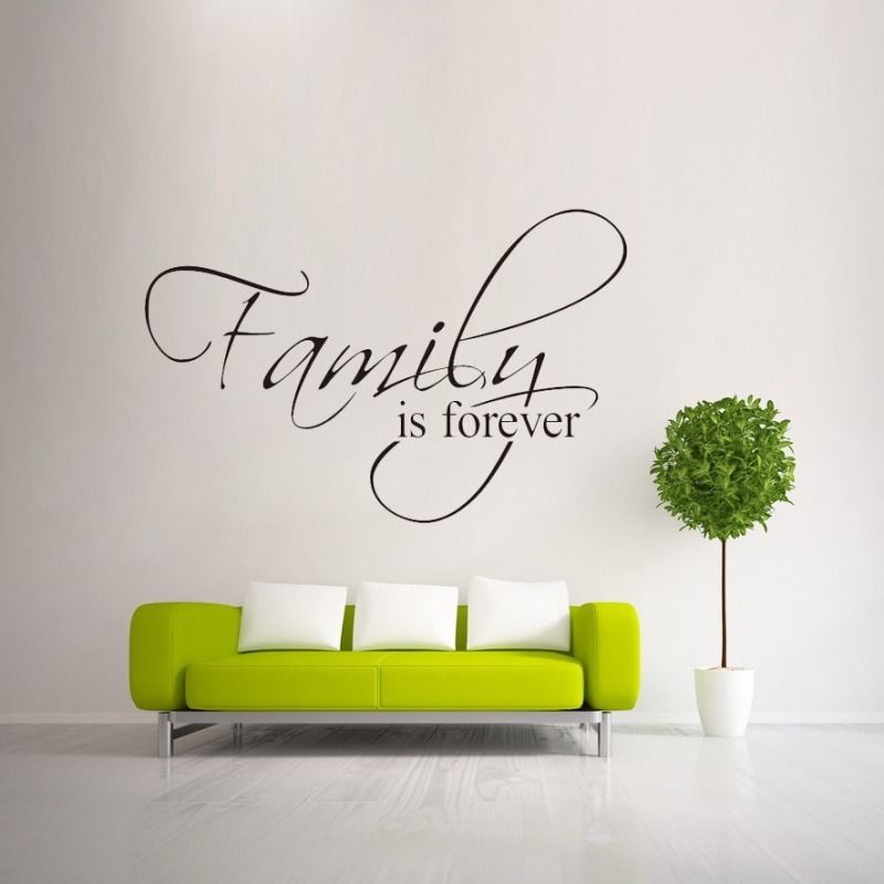 外貿爆款pvc精雕墻貼Family is foreve英文箴言可移除裝飾壁畫批發・進口・工廠・代買・代購