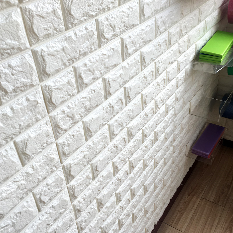 磚紋3d立體墻貼客廳臥室餐廳裝飾電視背景墻防水自黏墻紙白磚貼紙工廠,批發,進口,代購