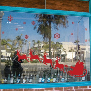 外貿批發墻貼紙 馴鹿 玻璃櫥窗臥室聖誕節創意聖誕裝飾品貼紙 589工廠,批發,進口,代購