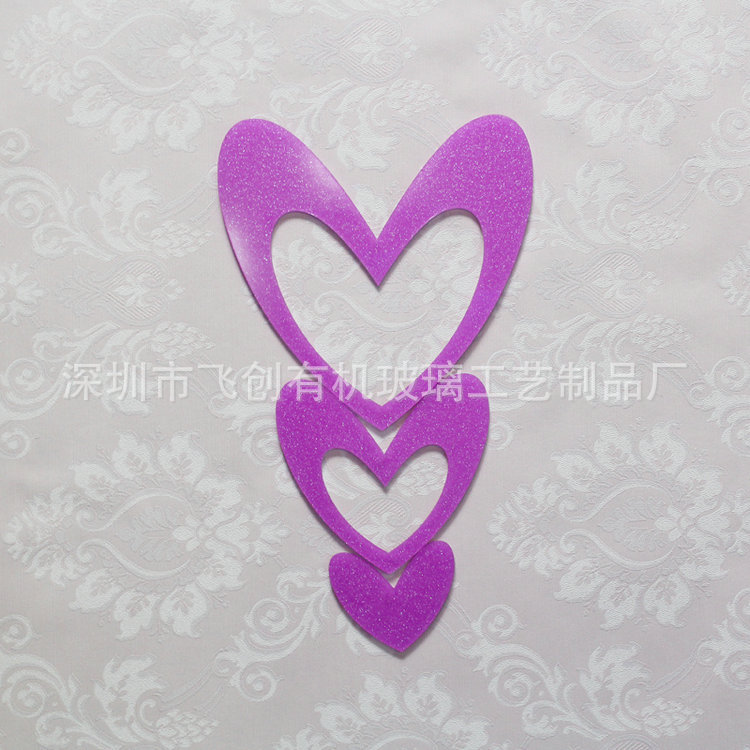 熱銷推薦 MYQ-10A 亮粉愛心 創意時尚墻貼 3d墻貼工廠,批發,進口,代購