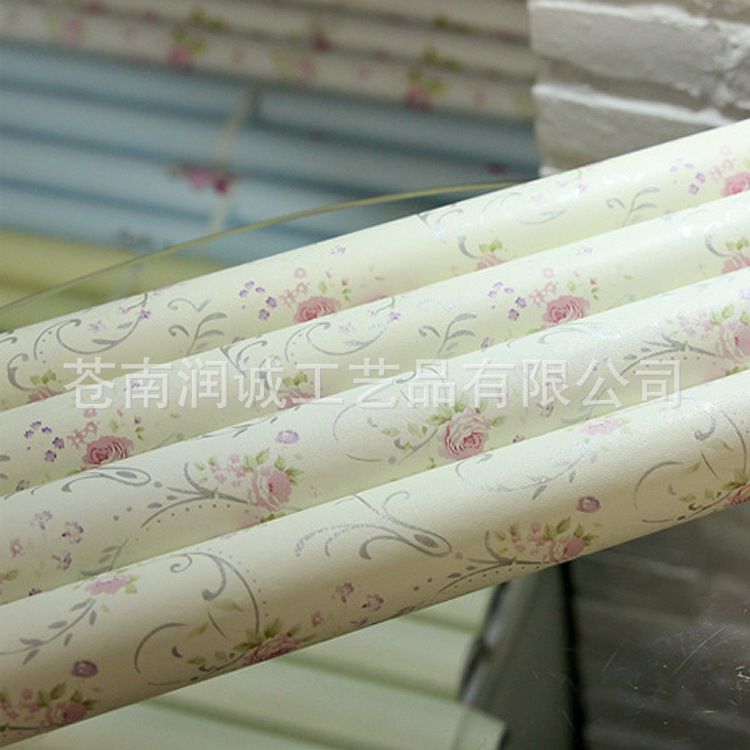 溫馨臥室田園碎花壁紙 客廳電視背景墻紙 美化裝飾pvc自黏墻貼紙工廠,批發,進口,代購