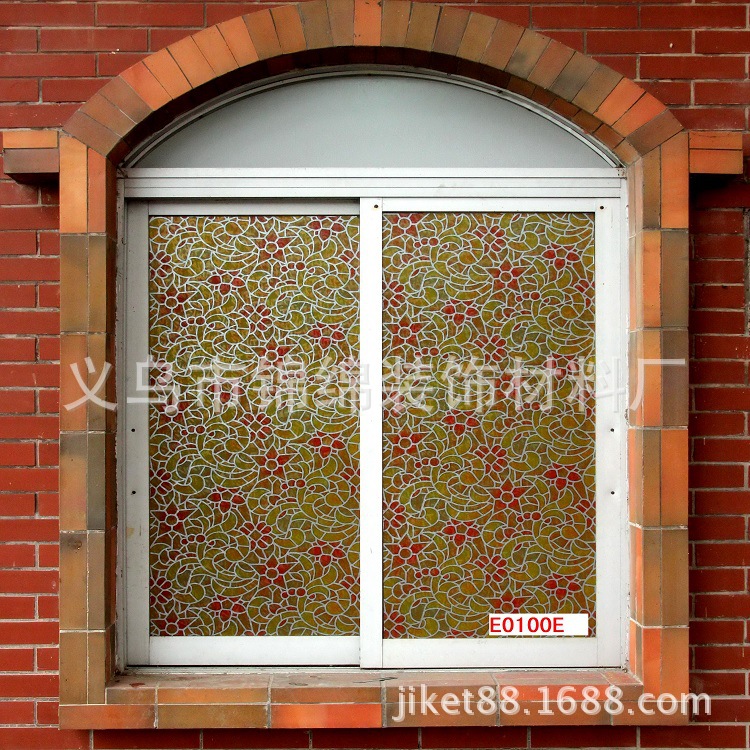 即可貼PVC玻璃貼膜高級窗花紙磨砂彩印 90CM寬創意貼 廠傢直銷工廠,批發,進口,代購